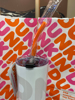 Picture of DUNKIN DONUTS 2021 White DNKN Logo 22oz Stainless Steel Sipper With Straw