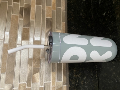 Picture of DUNKIN DONUTS DNKN Logo Gray  22oz Stainless Steel Sipper With Straw Summer2021