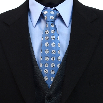Dice Pattern Novelty Tie