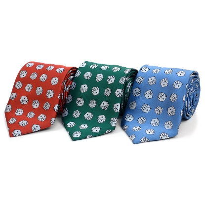 Dice Pattern Novelty Tie
