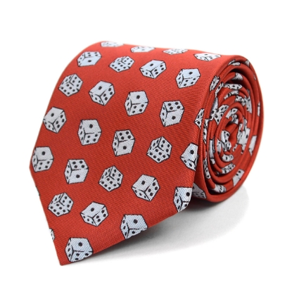 Dice Pattern Novelty Tie