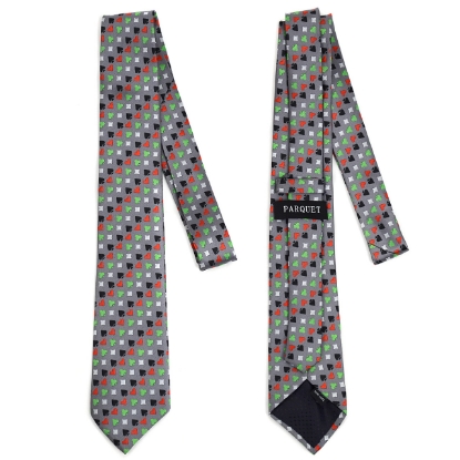 Poker Card Suits Pattern Novelty Tie