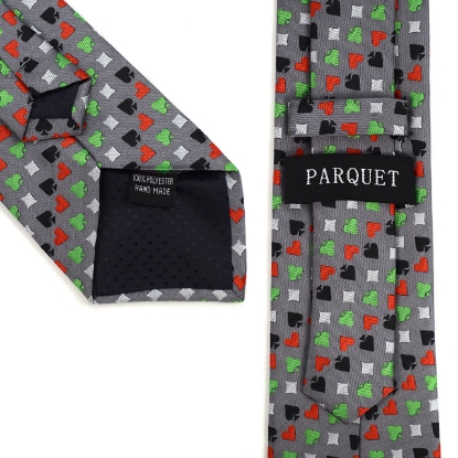 Poker Card Suits Pattern Novelty Tie
