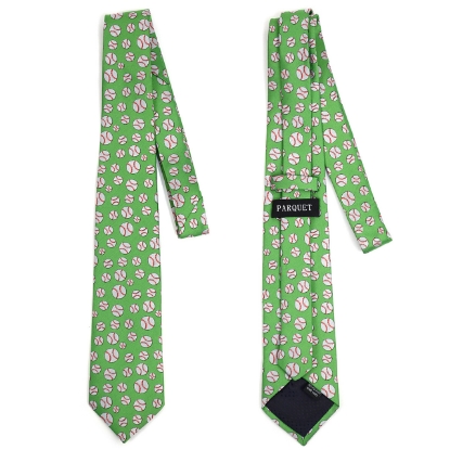 Baseball Pattern Novelty Tie