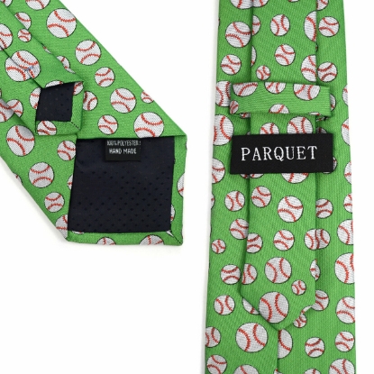 Baseball Pattern Novelty Tie