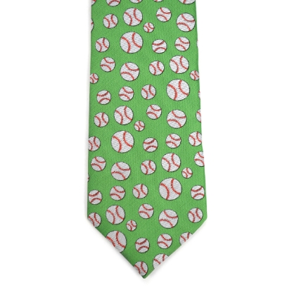 Baseball Pattern Novelty Tie