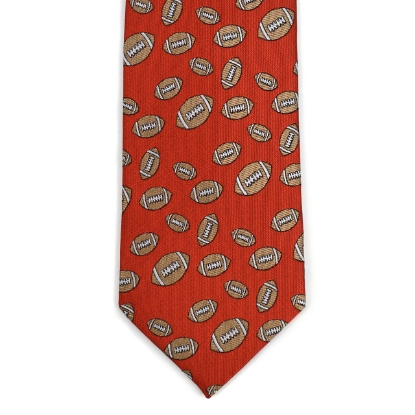 Football Pattern Novelty Tie