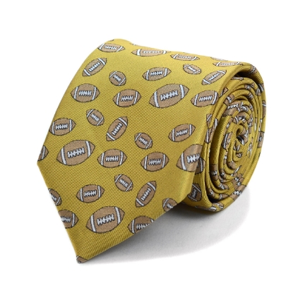 Football Pattern Novelty Tie