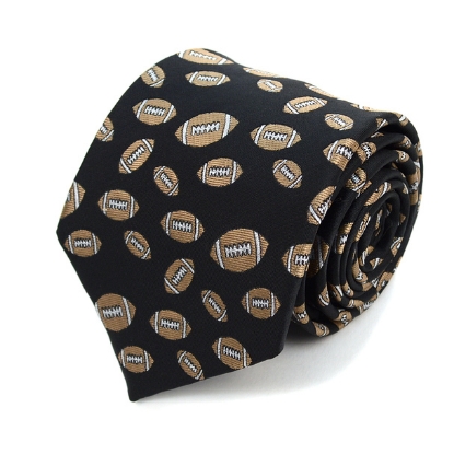 Football Pattern Novelty Tie