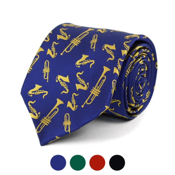 Brass Instruments Novelty Tie
