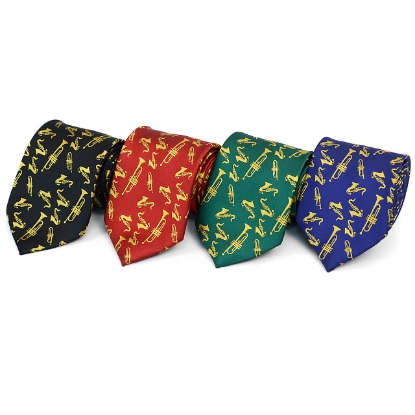 Brass Instruments Novelty Tie