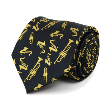 Brass Instruments Novelty Tie