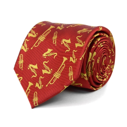 Brass Instruments Novelty Tie