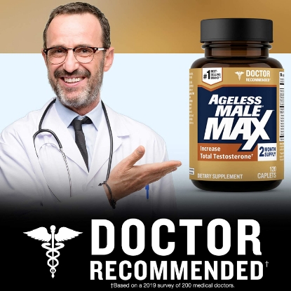 Picture of Ageless Male Max Total Testosterone and Nitric Oxide Booster, 120 ct.
