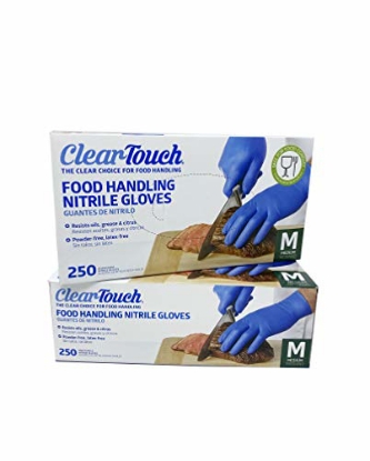 Picture of Clear-Touch Food Handling Nitrile Gloves, Medium, 500 ct
