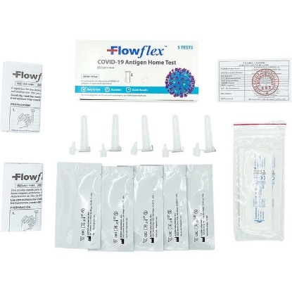 Picture of Flowflex at Home Covid Test Kit, 5 Test Pack