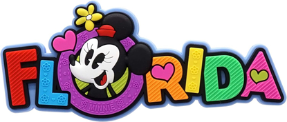 Picture of Disney Minnie Mouse Florida Name drop Soft Touch PVC Magnet