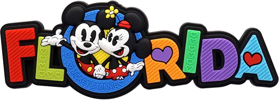 Picture of Disney Mickey & Minnie Florida Soft Touch PVC Magnet