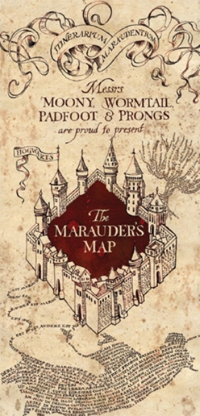 Picture of Disney Harry Potter Marauders Map, 28x58 Beach Towel