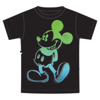 Picture of Disney Youth Kids T-Shirt Painted Mickey Black