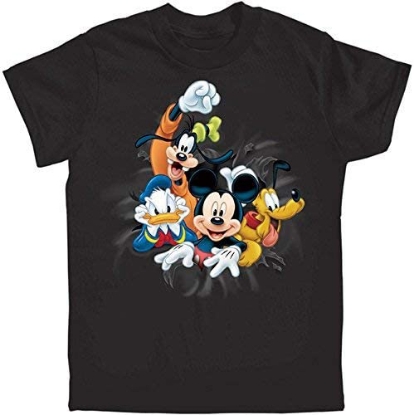 Picture of Disney Youth T-Shirt Fab 4 Bursting Donald Pluto Goofy Mickey