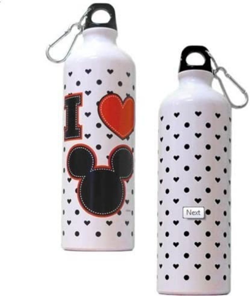 Picture of Disney Mickey Heart Aluminum Water Bottle
