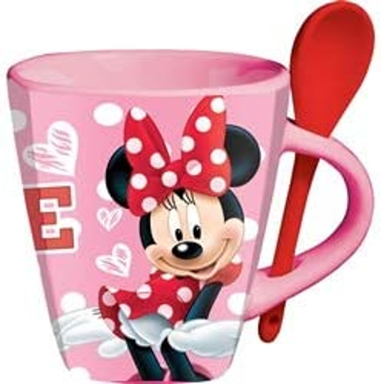 Picture of Disney MInnie Mouse Pink Sassy Cup With Spoon