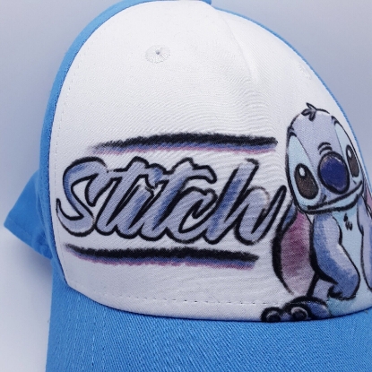 Picture of Disney Adult Sketchy Stitch lilo Baseball hat Blue White