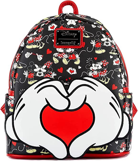Picture of Loungefly MickeyMinnie Heart Hands Mini Backpack