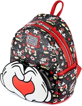 Picture of Loungefly MickeyMinnie Heart Hands Mini Backpack