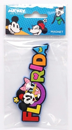 Picture of Disney Minnie & Daisy Florida Name Drop Soft Touch PVC Magnet