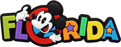 Picture of Disney Mickey Florida Name Drop Soft Touch PVC Magnet