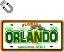 Picture of Orlando Florida License Plate Dual Layer MDF Magnet 2" x 4.5"