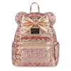 Picture of Disney  Accessories  Adults  Backpacks Minnie Mouse Sequin Loungefly Mini Backpack – Rose Gold