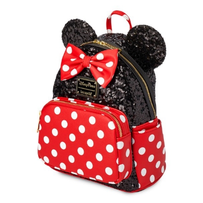 Picture of Disney Minnie Mouse Sequined Loungefly Mini Backpack