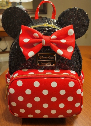 Picture of Disney Minnie Mouse Sequined Loungefly Mini Backpack