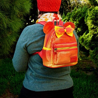 Picture of DisneyLoungefly  Fall Sequin Minnie Mouse Ombre Mini Backpack