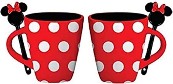 Picture of Disney Minnie Mouse Dress Polka Dots 11oz Mug With Spoon