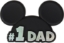 Picture of Disney Mickey Mouse Ears #1 Dad Soft Touch PVC Magnet
