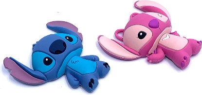 Picture of Disney Stitch & Angel 3D Foam Magnet Set for Refrigerators and Lockers