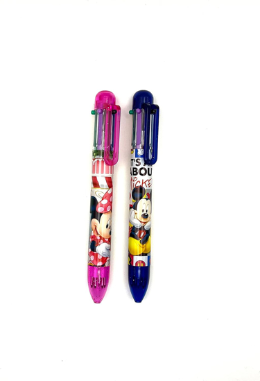 Picture of Disney Mickey and Minnie Pen 6-in-1 Multicolor - 2 Pack (Navy Blue/Pink)