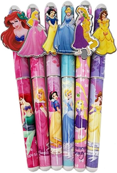 Picture of Disney Princess 6 Pen Set, Snow White, Cinderella, Belle, Ariel, Rapunzel, Aurora