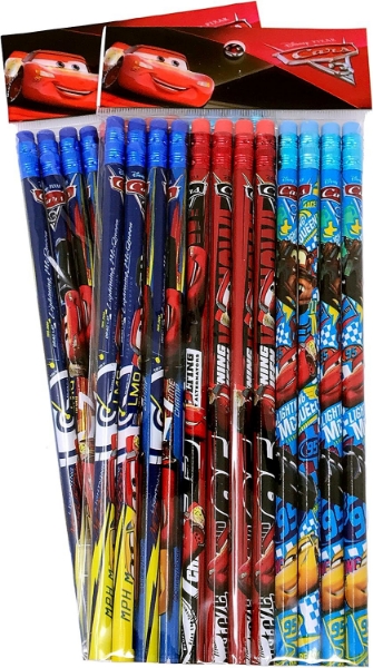Picture of Disney Cars Wood Pencils Pack, 2 packs of 12