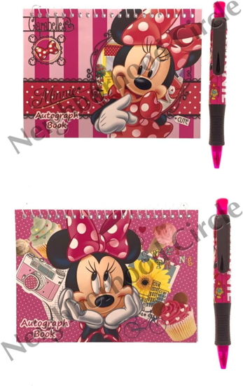 Picture of Disney Minnie Mouse Red Autograph Book with 1 Retractable Pen
