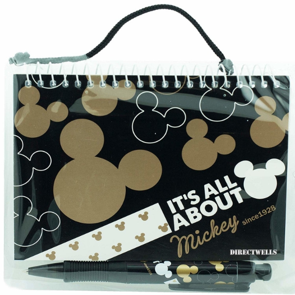 Picture of Disney Mickey Mouse Autograph Note Pads Memo Book with Retractable Pen