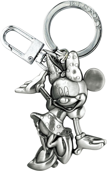 Picture of Disney Waving Minnie 2D Pewter Keyring,Multi-colored