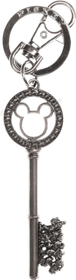 Picture of Disney Silver Master Key with Gem Beads Pewter Key Ring