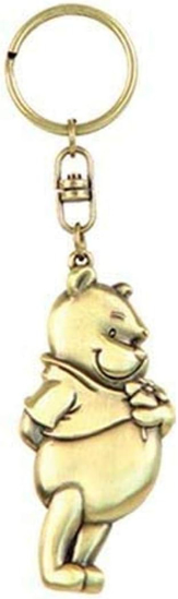 Picture of Disney Pooh Brass Pewter Key Ring Gold Color
