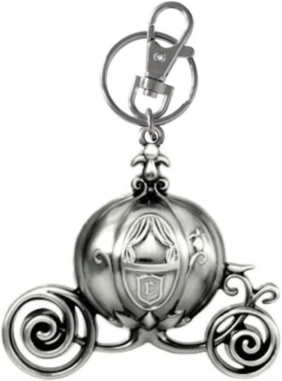 Picture of Disney Cinderella Carriage Pewter Key Ring Collectible Silver