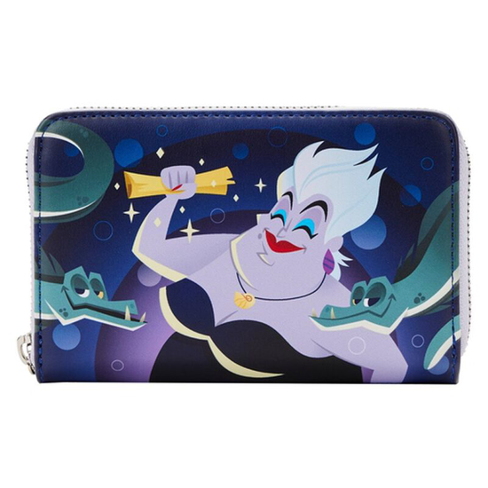 Picture of Disney Loungefly The Little Mermaid Ursula Lair Glow Zip Around Wallet